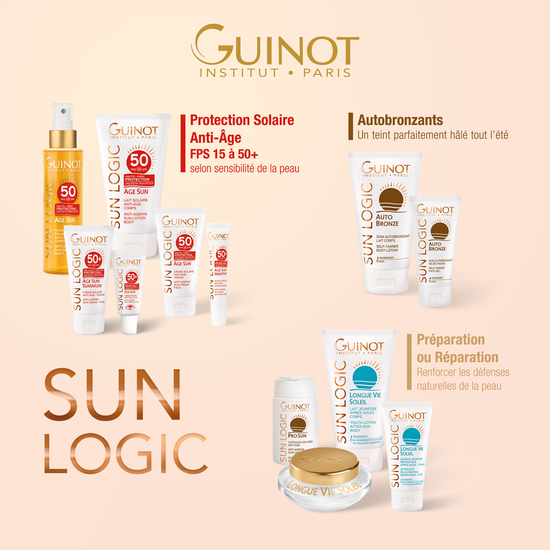 RELAXEO  présente la gamme de soin solaires Sun Logic Guinot à Poitiers