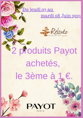 Offre inédite Payot dans votre centre Relaxéo à Poitiers