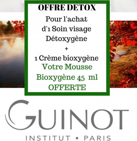 Offre promotionnelle pour soin du visage Guinot dans votre institut de beauté sur Poitiers